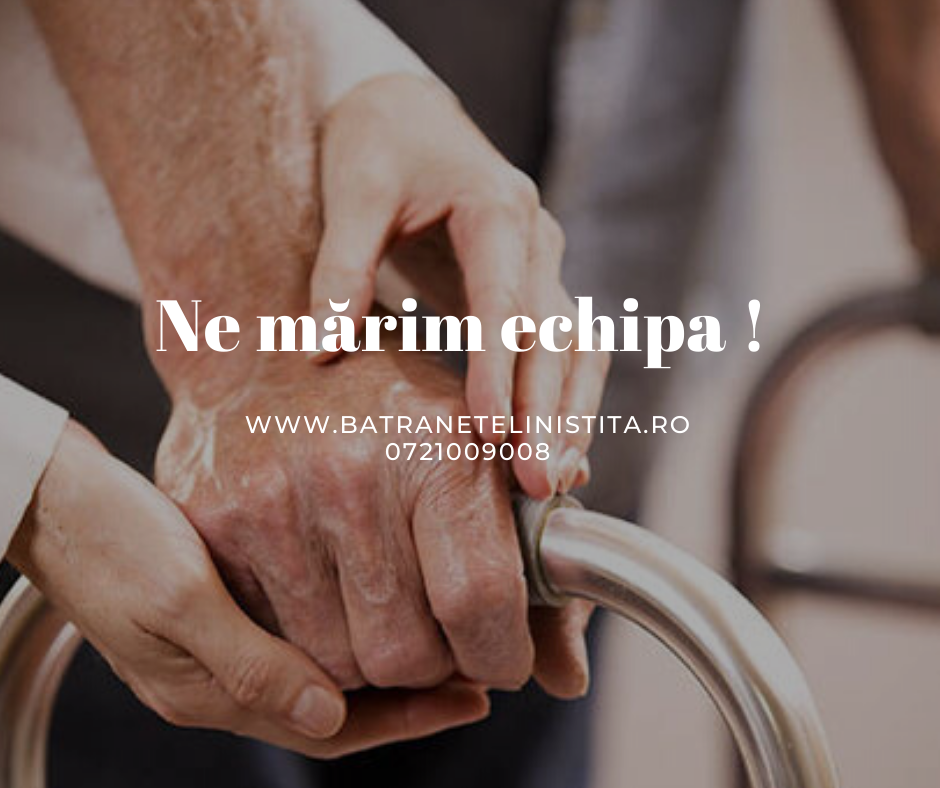 angajare ingrijitor la domiciliu mai